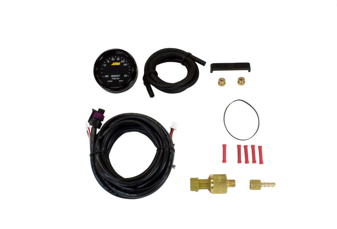 AEM ELECTRONICS X-SERIES BOOST PRESSURE DISPLAY GAUGE 35PSI/2.5 BAR #30-0306