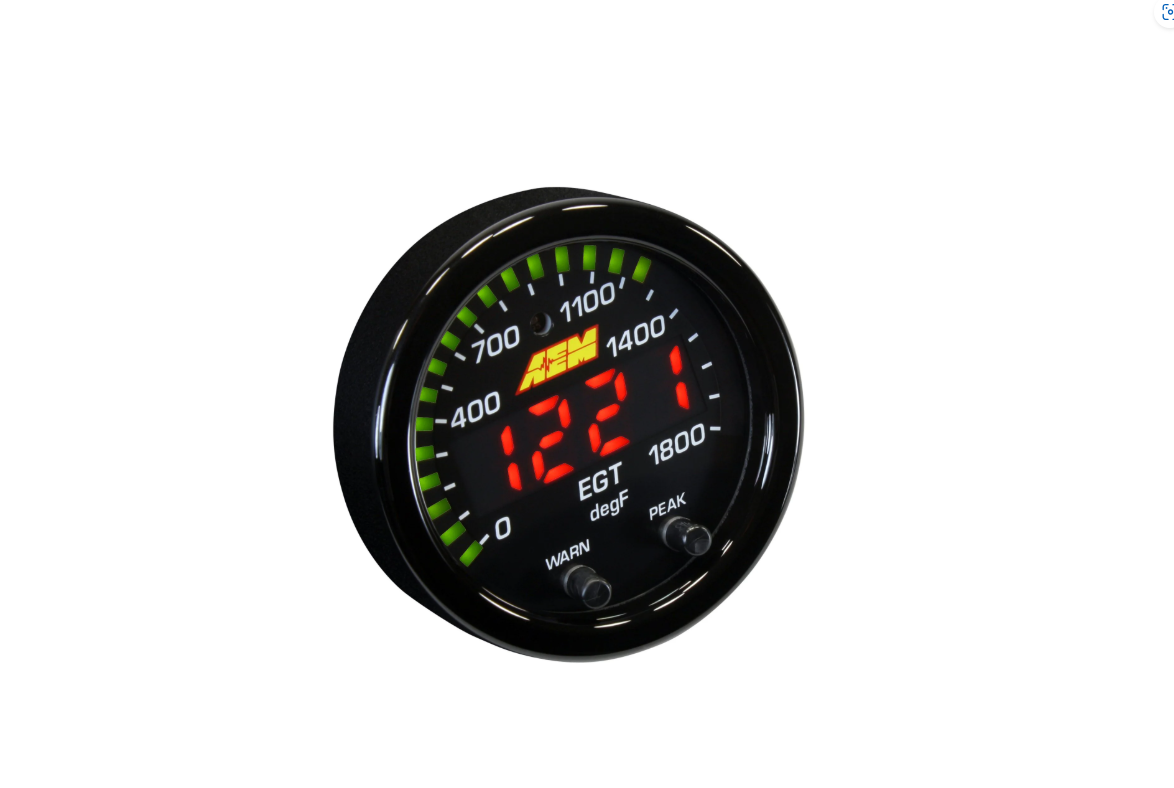 AEM X-SERIES GAUGE: EGT 0-1800F/0-1000C #30-0305