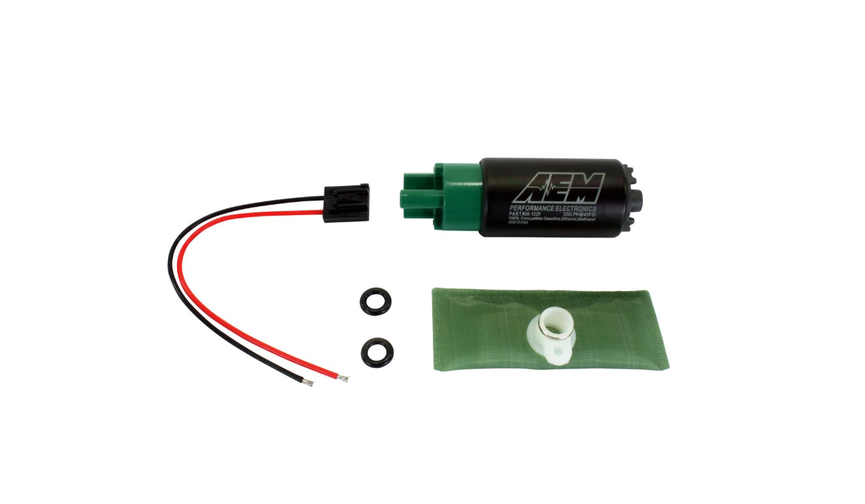 AEM 320LPH E85 HIGH FLOW IN-TANK FUEL PUMP (65MM, OFFSET INLET) # AEM-E-50-1220
