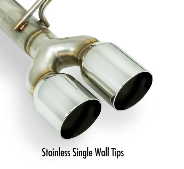 REMARK AXLEBACK MUFFLER DELETE: WRX STI VA 15-17 STAINLESS DOUBLE WALL TIP #REM-RO-TSVA-D